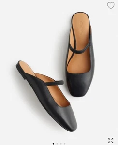 Madewell Greta Ballet Mula Plana Cuero Negro Verdadero Para Mujer Talla 8.5 NUEVO Agotado - Imagen 1 de 9
