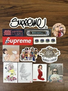 Supreme Sticker Bundle Lot Smurfs Mariah Piggy Max b Box Logo - Picture 1 of 1
