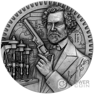 Samuel Colt 2 Oz Silbermünze 5 Tala Samoa 2025 - Bild 1 von 6