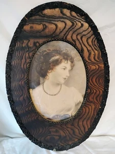 Antiker Eichenrahmen mit Zierleisten Bild von Jane Elizabeth: Gräfin von Oxford • - Bild 1 von 16