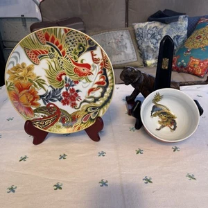 Williams Sonoma Año Nuevo Lunar Luna Nueva Fénix Ensalada/Mandarín Foo Perro Arroz Cuenco - Imagen 1 de 12