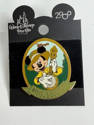 Disney Dixie Landings Resort Pin Mickey Mouse Playing Banjo Pin Foto 1 de 3