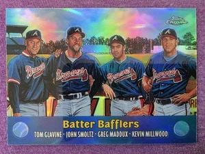 Batter Bafflers 2000 Topps Chrome Combos #TC2 Refractor Maddux Glavine Smoltz - Bild 1 von 2