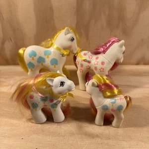 MY LITTLE PONY Vintage 80er MLP G1 Loving Family Ponys Apple Delight Family - Bild 1 von 16