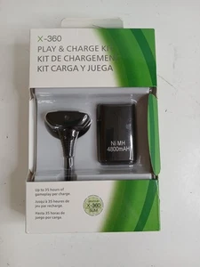 Xbox 360 Play and Charge Kit - Black - Picture 1 of 5