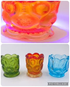 BRILLA 3 LE Smith Amberina Luna Estrellas Soporte Palillo LOTE Vidrio 1 Amberina Brilla - Imagen 1 de 1