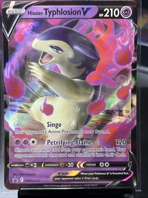 Hisuian Typhlosion V SWSH237 Sword & Shield Black Star Promo Pokemon Card - Image 1 of 2