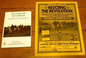 2016 Rescuing the Revolution by David Price SIGNED TPB W/ Book Signing Flyer - Picture 1 of 12