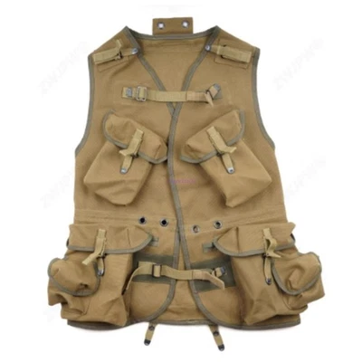 US WW2 Normandy  Assault Vest Khaki Military Vintage Outdoor Tactical Replica - Image 1 of 3