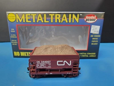 Model Power HO 1906  U-29 Metal Ore Car CN black 344007 In Box - Image 1 of 4