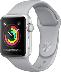 APPLE Watch Series 3 - Srebrny, 38 mm - MQKU2B/A - Klasa A - Zdjęcie 1 z 1