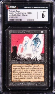 MTG Limited Edition Alpha Animate Dead Vintage Magic Card CGC 6 EX/NM - Picture 1 of 2
