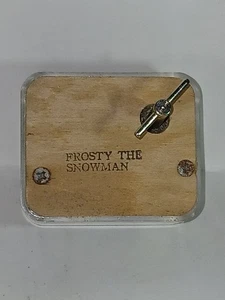 Caja de música/joyero movimiento musical vintage Sankys Japón "Frosty The Snowman" - Imagen 1 de 11