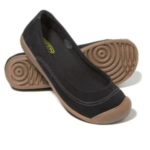 Keen Sienna Damen-Ballerinas Wildleder-Slipper Größe 7,5 schwarz - Bild 1 von 13