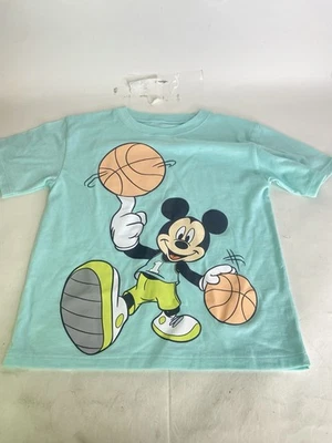 Disney Mickey Mouse Short Sleeve Tee T-Shirt Kids Boys Girls Size 5-6 - Image 1 of 4