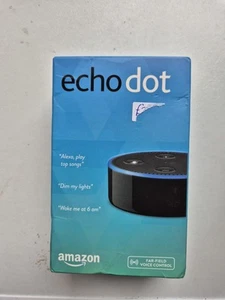Amazon Echo Dot 2nd Generation Smart Speaker With Alexa Black NEW SEALED - Picture 1 of 2