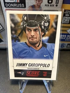 2014 JIMMY GAROPPOLO RC Rookie Card 49ers Patriots Panini Punteggio Calcio #386 - Foto 1 di 2
