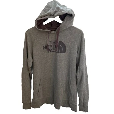 Sudadera con Capucha Pullover The North Face para Mujer XL Gris Púrpura Logo Estampado Gráfico con DEFECTOS Foto 1 de 4