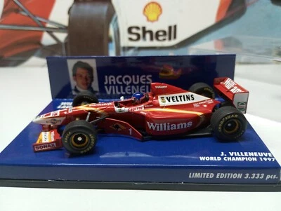 MINICHAMPS / F1 1997 WILLIAMS J.VILLENEUVE LAUNCH VERSION 1:43 SCALE 430 980091 - Image 1 of 4