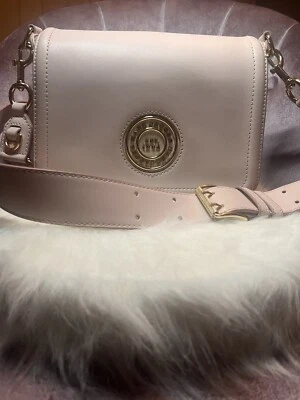 Bolso Bandolera de Hombro MARC JACOBS Cuero Rosa Solapa Completa Logo Foto 1 de 4