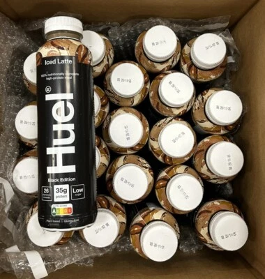 Lote De 24 Bebidas Proteicas Huel, Latte Helado, Café Helado Caramelo, Caramelo Salado Foto 1 de 2