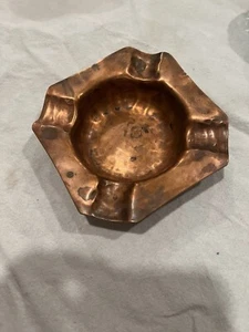 Arts & Crafts Era handmade Copper Ashtray made by Orton - Picture 1 of 4