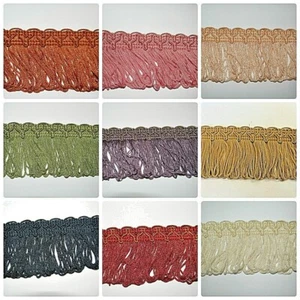 Premium Quality Looped Fringe & Decorative Braid Furnishing Trimming - Picture 1 of 11