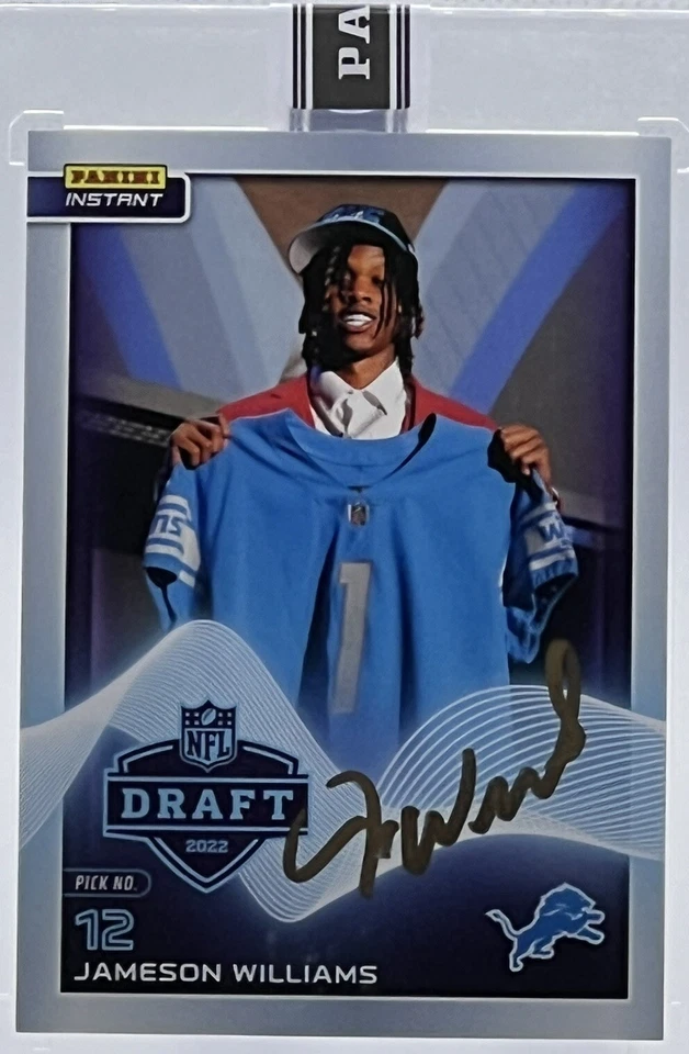 💥JAMESON WILLIAMS AUTO ROOKIE💥2022 PANINI INSTANT DRAFT NIGHT💥RC LE #4/5🔥🔥 - Image 1 of 4