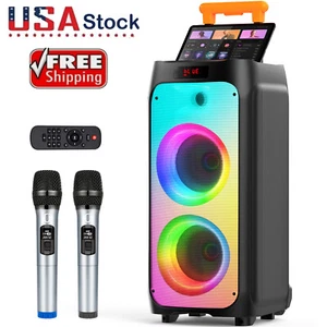 T9 Large Party karaoke Machine Bluetooth Speaker For Home Concert Music Player - Picture 1 of 12