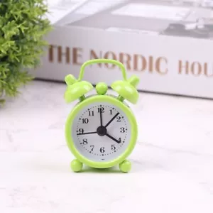 Silent Bedside Alarm Clock Classic Small Table Clock Desk Decor - Picture 1 of 17