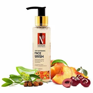 NutriGlow Advanced Organics Skin Whitening Face Wash With Peach Extracts 100ml- - Picture 1 of 1