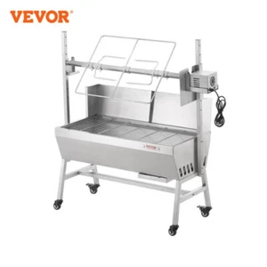 VEVOR 46inch Rotisserie Grill with Windscreen Charcoal Spit Grill 132 Lbs Capaci - Picture 1 of 28