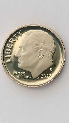 2022-S United States Proof Clad Roosevelt Dime, DCAM Cover