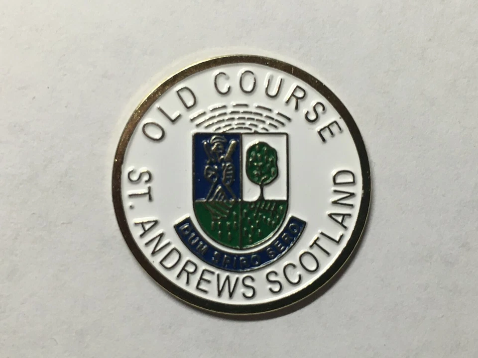 Marcador de golf estilo moneda de 1" vintage raro St. Andrews Old Course - Fife, Escocia Foto 1 de 1
