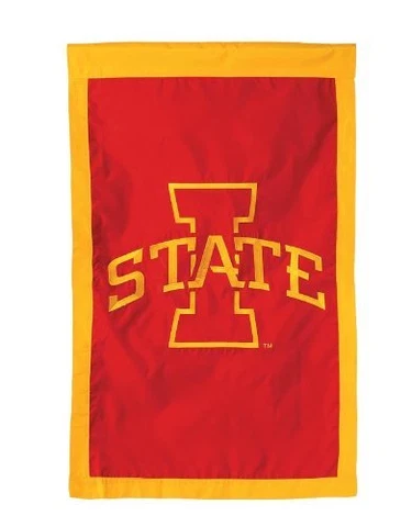 Iowa State Cyclones 28x44 Double (2) Sided Applique Banner Flag FREE US SHIPPING Cover