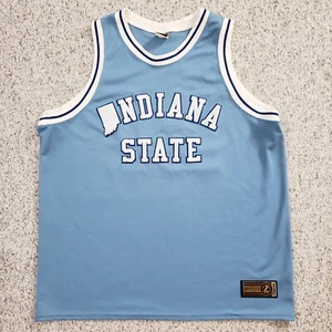 Carl Nicks Jersey Size 2XL Indiana State Sycamores #22 Blue Basketball Majestic - Picture 1 of 23