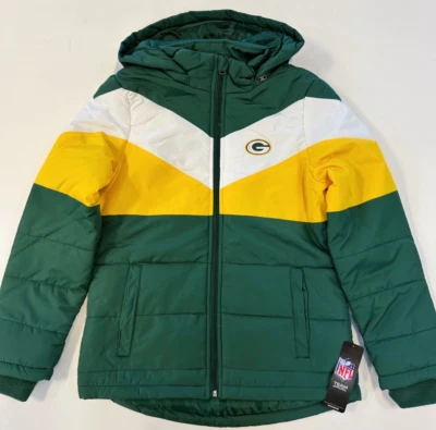 Jaqueta acolchoada feminina Green Bay Packers NFL G-III - Imagem 1 de 3