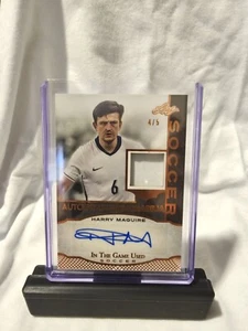 Harry Maguire 2024 Leaf In The Game Harry Maguire Jersey Relic Auto 4/5 - Picture 1 of 2