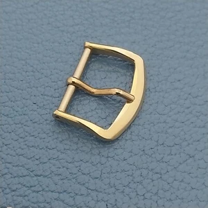 5/8" 16mm Classic 1950s-1960s Vintage Yellow Gold-Tone Unused Watch Band Buckle - Picture 1 of 3