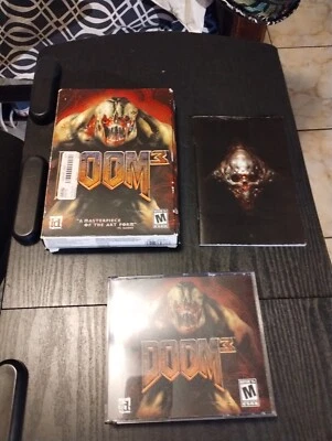 Doom 3 Big Box PC Video Game (ID Software, 2004) 3-Disc Set Complete - Image 1 of 4