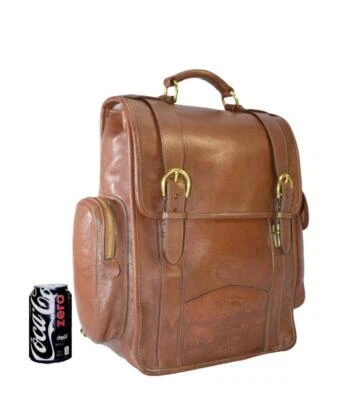 $2495 Ghurka 249 Venture винтажный каштановой кожи высокий рюкзак портфель сумка - Изображение 1 из 4