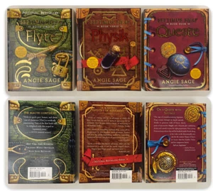 Angie Sage SEPTIMUS HEAP, books 2, 3, 4: FLYTE, PHYSIK, & QUESTE pb Very Good - Picture 1 of 6