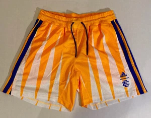 adidas x Eric Emanuel SMR Basketball Shorts Mens Size Large Solar Gold H48541 - Picture 1 of 9
