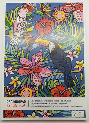 Zeichenblock  A4 80 Blatt 80GSM Kohle Grafit Zeichnen Skizzen Malblock  NEU - Bild 1 von 4