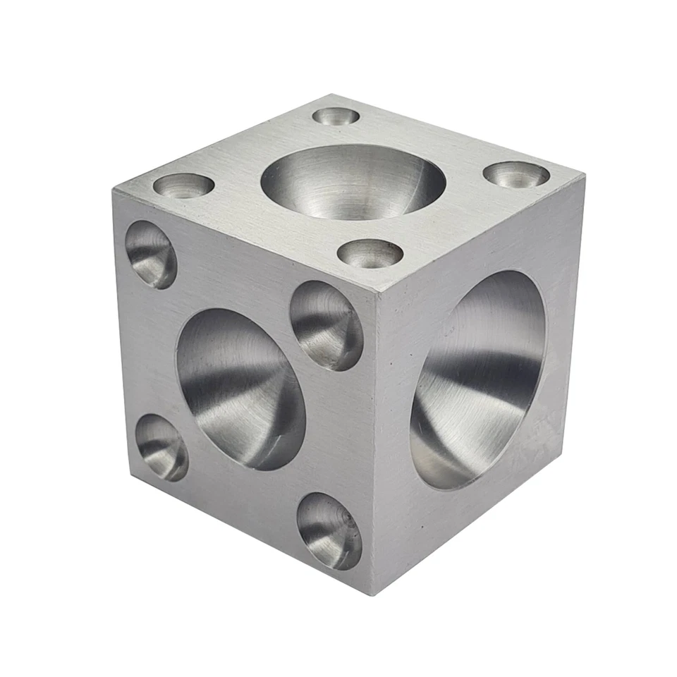 Steel Doming Block 2.5" x 2.5" x 2.5" Dapping -Jewelry Making Metal Forming Tool - Image 1 of 1
