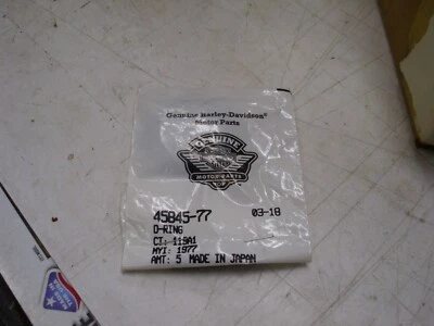NOS 原始设备制造商 Harley-Davidson 滑块管插头 O 形环 P/N 45845-77!# — 第 1/4 张图片