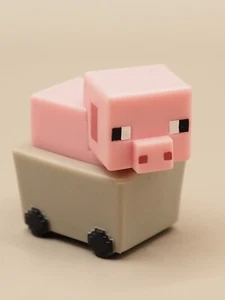 Pig in Minecart Minecraft End Stone Series 6 Mini Figure from Japan V030 - Picture 1 of 7