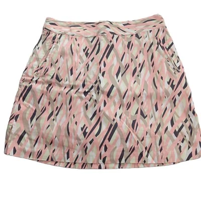 Lady Hagen Women's Golf Skort Size 2 Pink Print Back Zip Athletic Skirt Shorts - Image 1 of 4