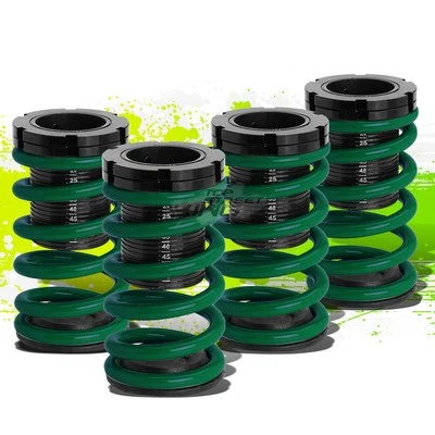 PARA 01-05 CIVIC EM2 ES DELANTERO + TRASERO CARRERAS COILOVER 1-3" RESORTE HELICOIDAL REDUCTOR VERDE Foto 1 de 4