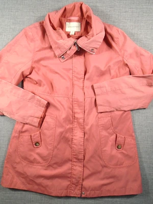 Chaqueta para mujer Appleseed cremallera completa talla pequeña color rosa salmón Foto 1 de 4